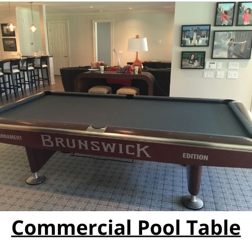Commercial pool table