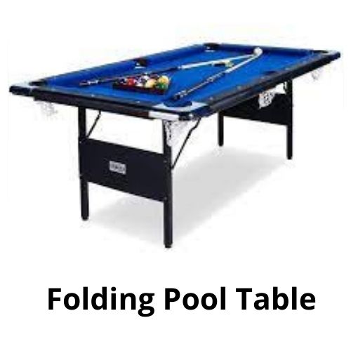 Folding pool table