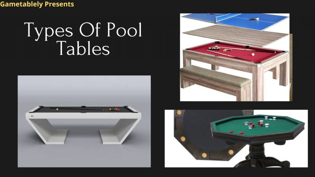 types of pool tables